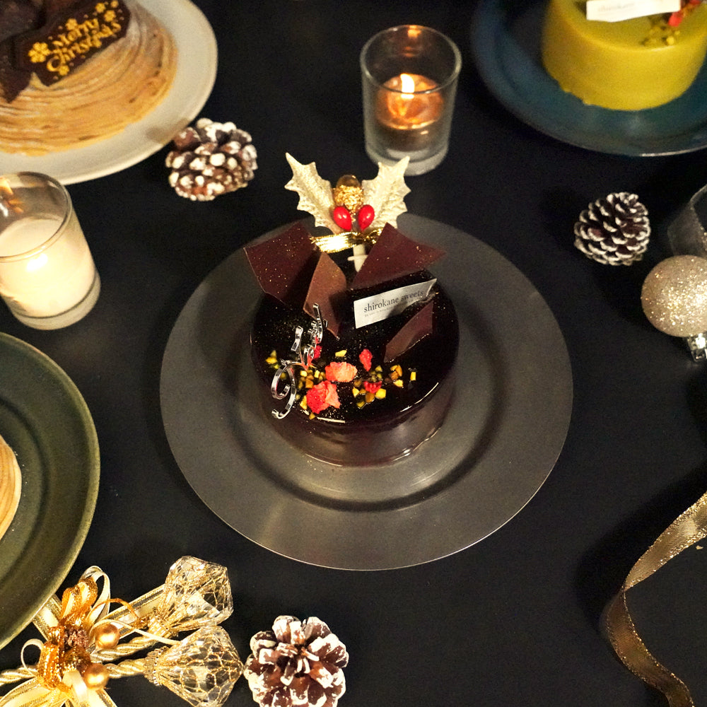shirokane sweet TOKYO 2人用ペアホールケーキXmas 白金ミロワール(ショコラ)【gifteeクーポン】