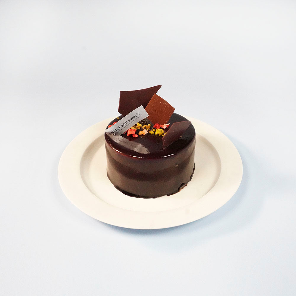 2人用ペアホールケーキ 白金ミロワール(ショコラ)