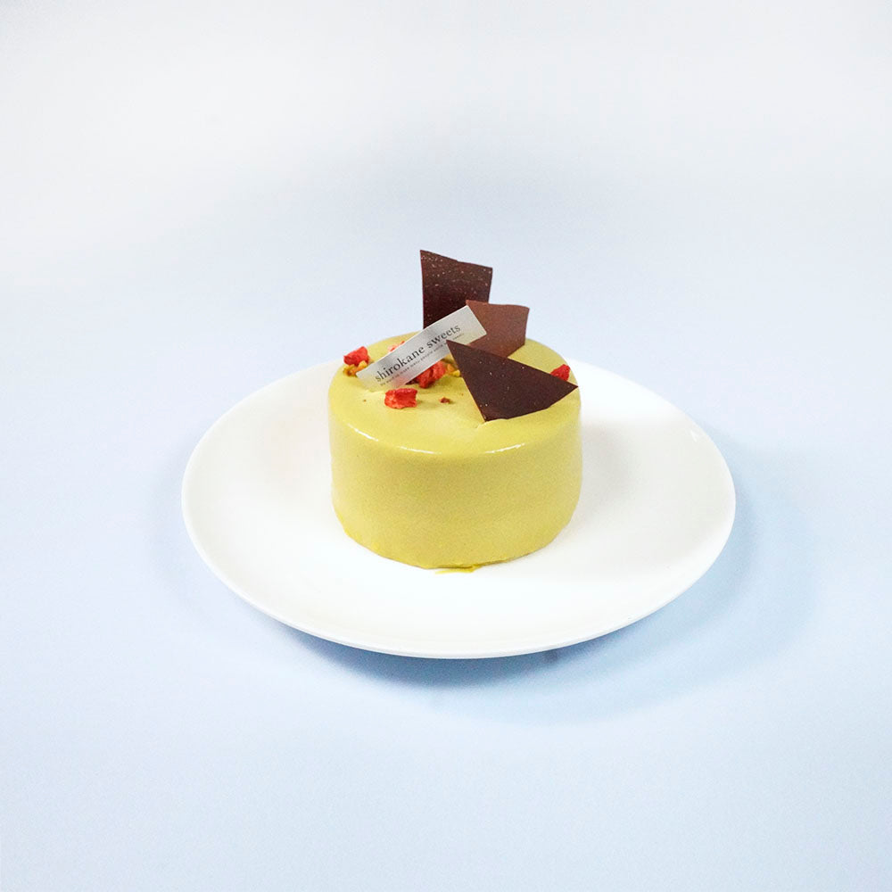 2人用ペアホールケーキ 白金ミロワール(ピスターシュ)
