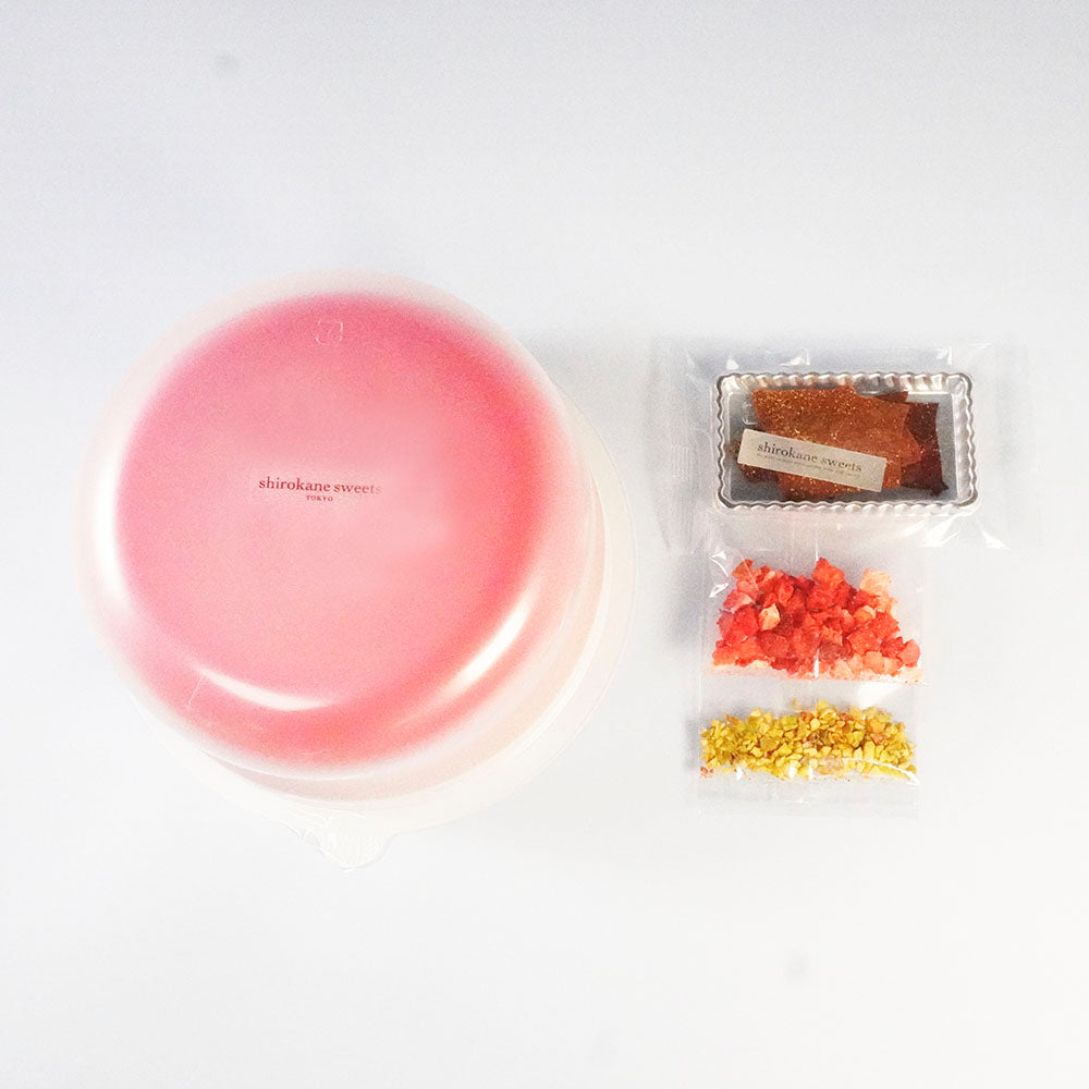 shirokane sweets TOKYO 情熱の赤と酸味を楽しむ白金プレミアムミロワール(フランボワーズ) クリスマス 5号