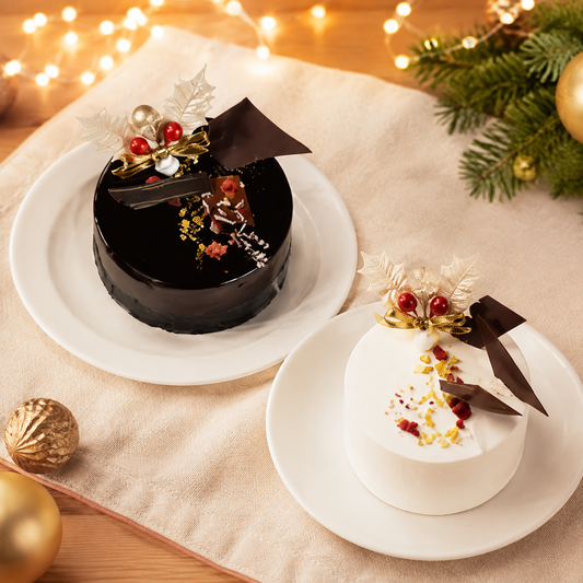 白金クリスマスデュオ ~フロマージュショート&ショコラ~