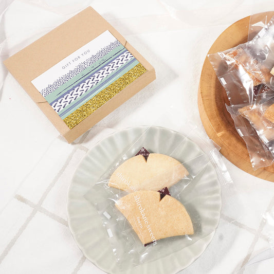 【送料無料、ポスト投函】shirokane sweets TOKYO platinum sabre/白金サブレ 4個/GIFT FOR YOU シール付