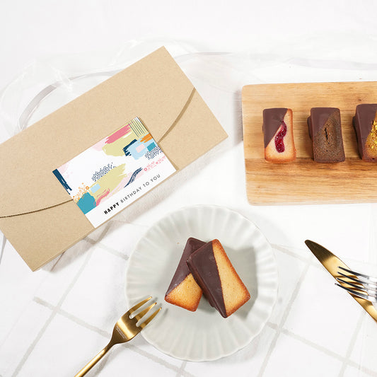 「送料無料」shirokane sweets TOKYO 白金ショコラフィナンシェ(プレーン) 5個入(ポスト投函・配送日時指定不可)/HAPPY BITHDAY シール付