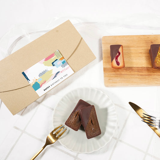 「送料無料」shirokane sweets TOKYO 白金ショコラフィナンシェ(ほうじ茶) 5個入(ポスト投函・配送日時指定不可)/HAPPY BITHDAY シール付