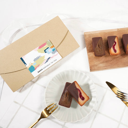 「送料無料」shirokane sweets TOKYO 白金ショコラフィナンシェ(ミックス) 5個入(ポスト投函・配送日時指定不可)/HAPPY BITHDAY シール付