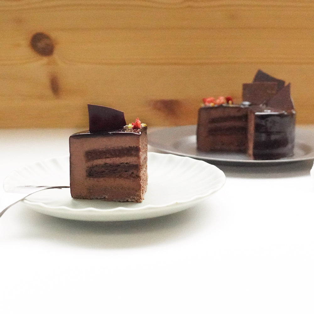 2人用ペアホールケーキ 白金ミロワール(ショコラ)