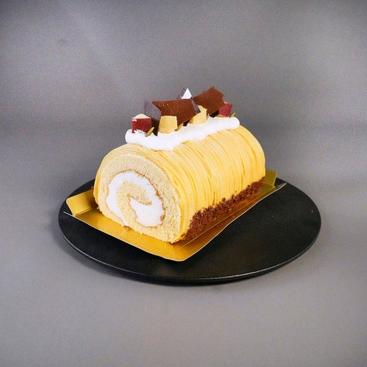 幻のさつまいも シルクスイートの白金ジャージーロール(モンブランスタイル)