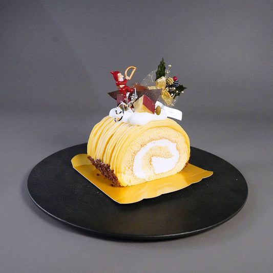 X'mas)幻のさつまいも シルクスイートの白金ブッシュドノエル ハーフ