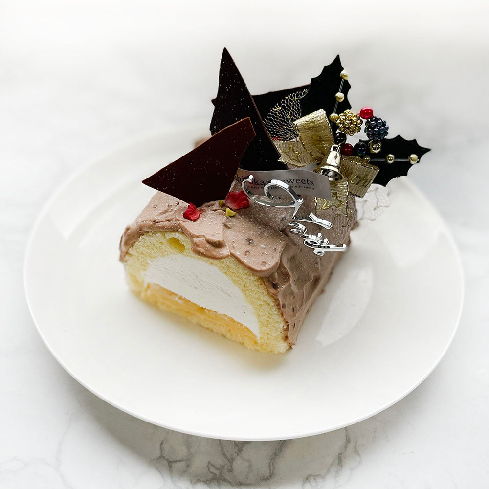 白金クリームロール(ショコラ) ハーフ