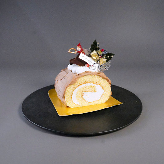 X'mas)白金プレミアムジャージーブッシュドノエル(ショコラ) ハーフ