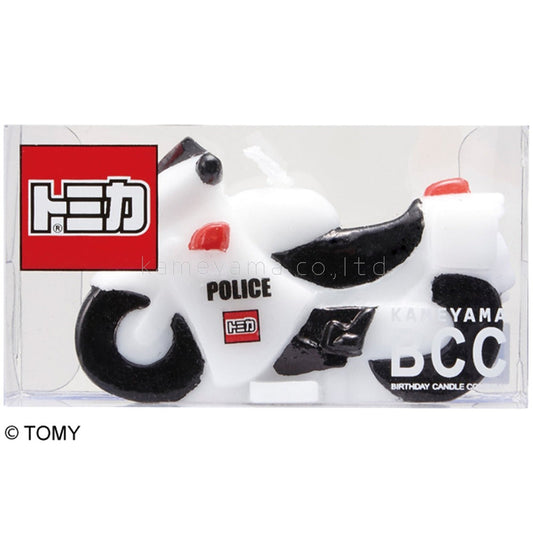 トミカキャンドル白バイ