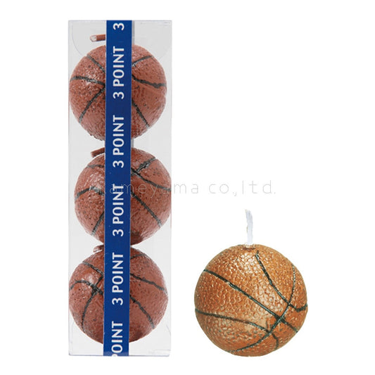 バスケットボールキャンドル 3個入り