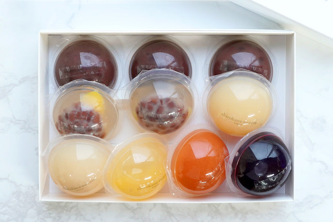 プレミアム フルーツゼリー、フルーツあんみつゼリー、フルーツ水羊羹アソート(10個入り)