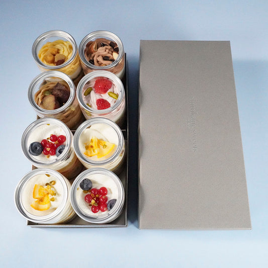 白金モンブラン グラスケーキ8個入(オレンジ・ベリー2種x2 モンブラン4種)