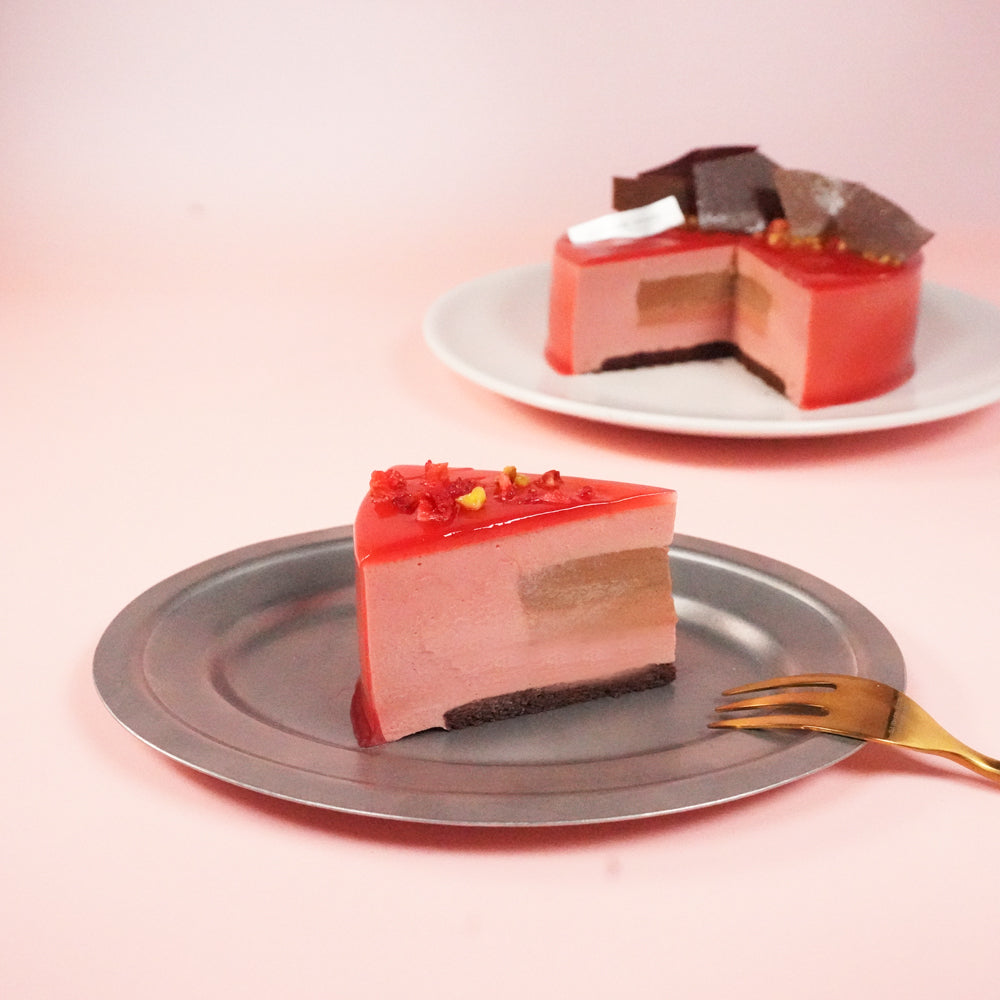 X'mas)shirokane sweets TOKYO 情熱の赤と酸味を楽しむ白金プレミアムミロワール(フランボワーズ) クリスマス 5号