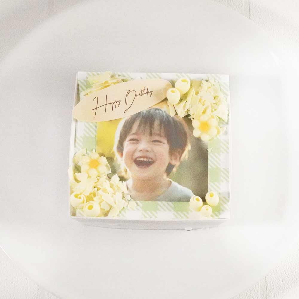 【写真ケーキ】shirokane sweets TOKYO オリジナルデコレーション・ショートケーキ(オレンジ)4個用ギフトボックスページ