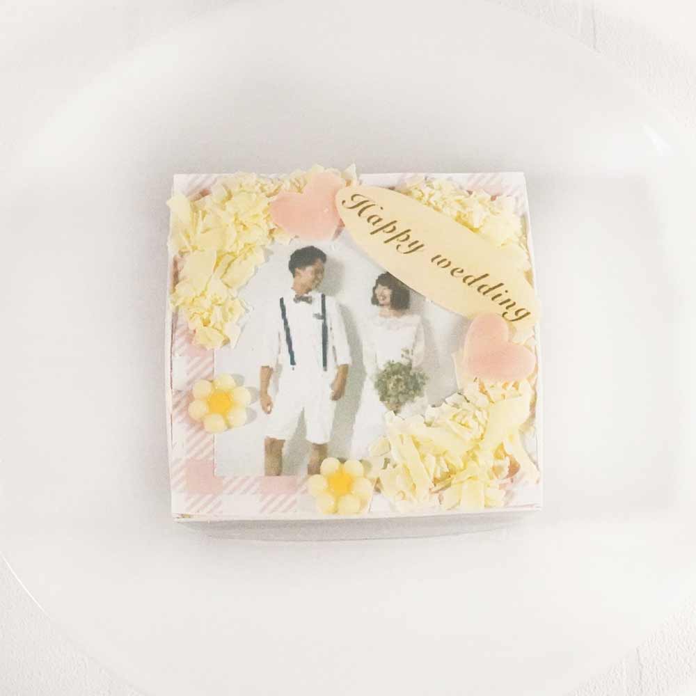【写真ケーキ】shirokane sweets TOKYO オリジナルデコレーション・ショートケーキ(オレンジ)4個用ギフトボックスページ