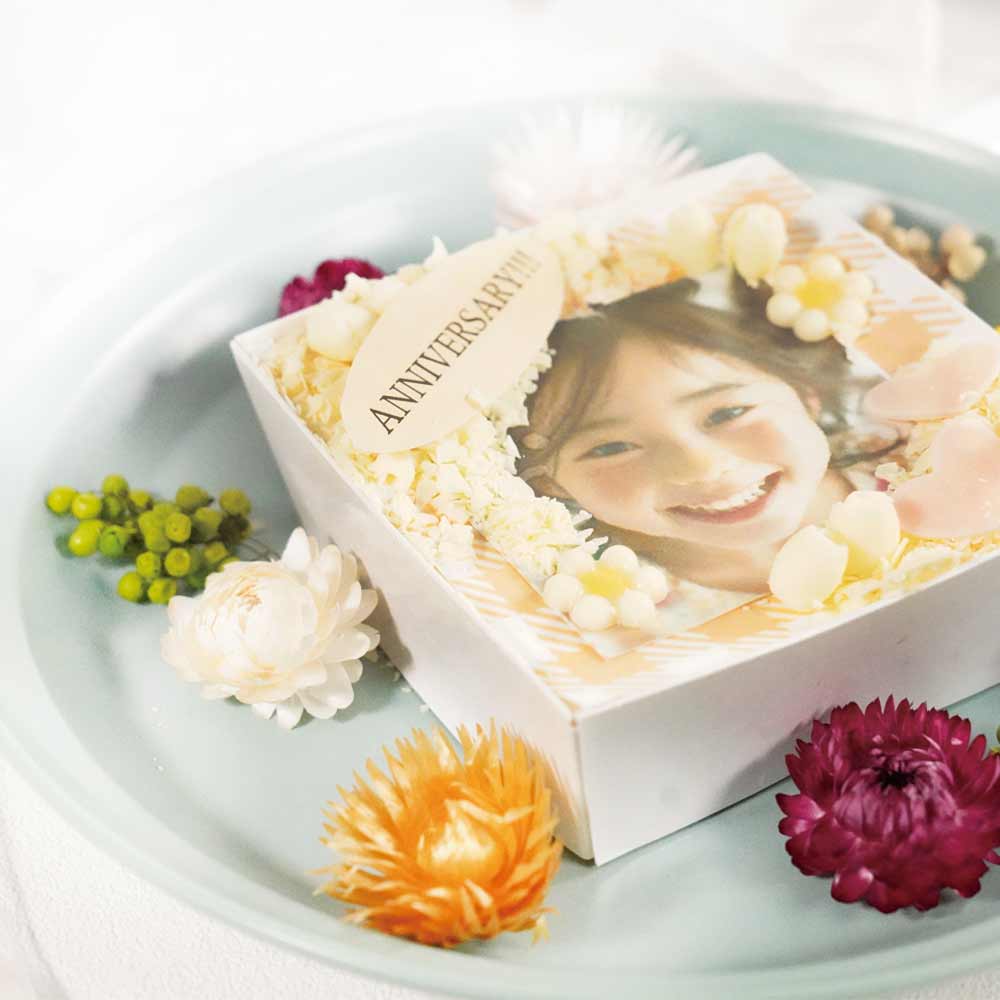 【写真ケーキ】shirokane sweets TOKYO オリジナルデコレーション・ショートケーキ(オレンジ)4個用ギフトボックスページ