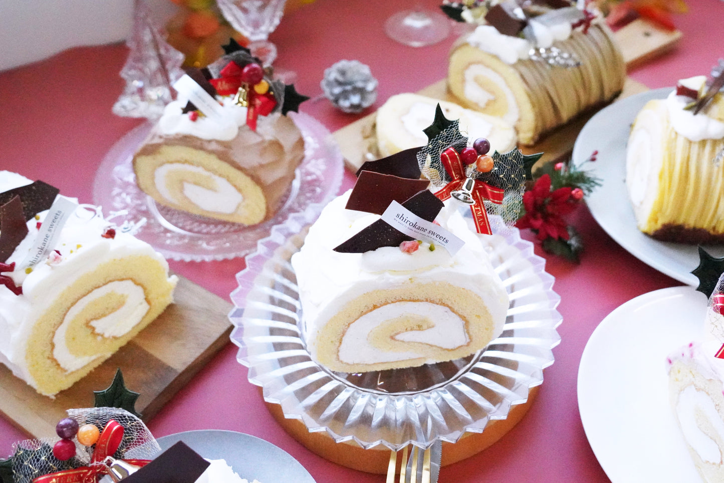 X'mas)白金プレミアムジャージーブッシュドノエル(ショコラ)
