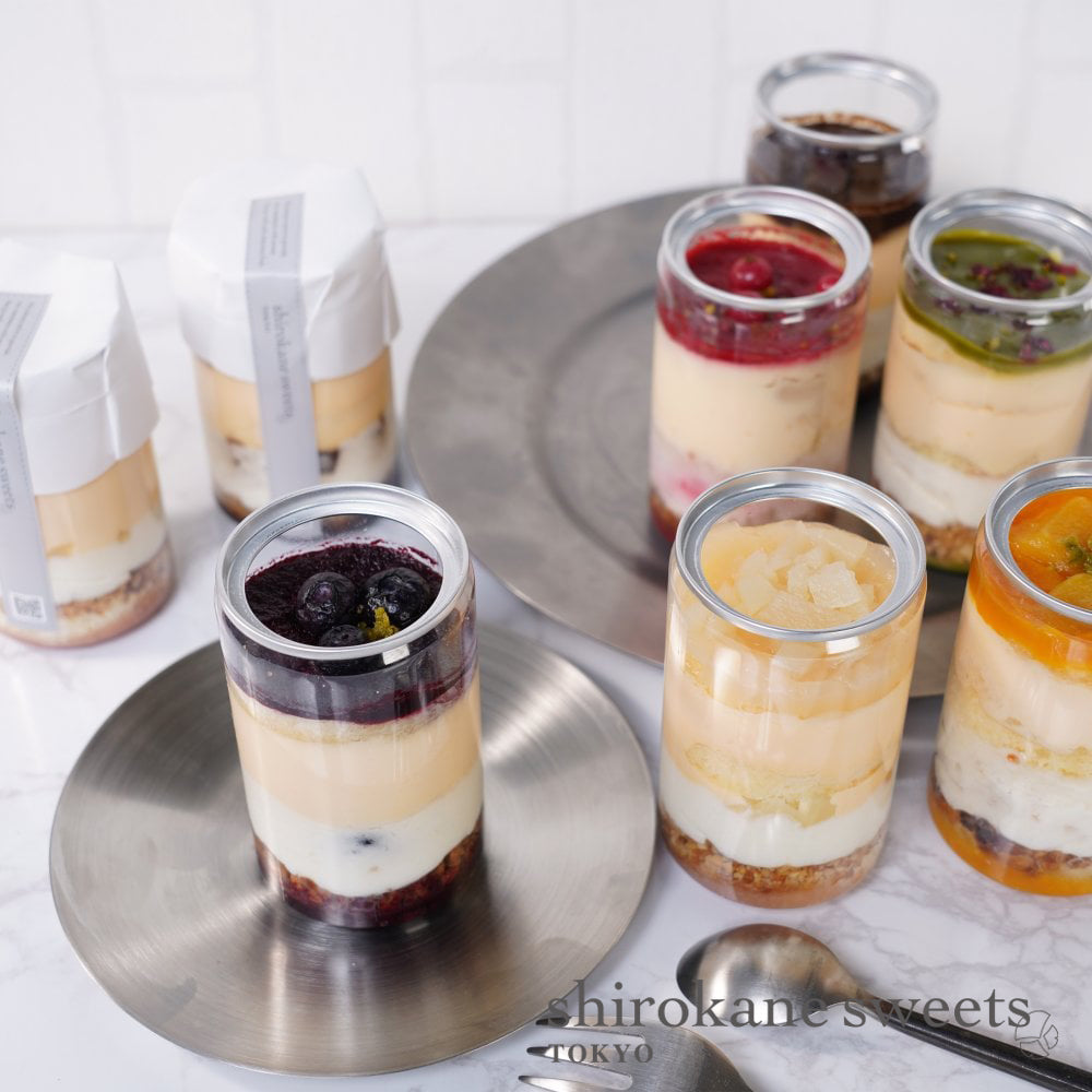 白金ホワイトティラミスグラスケーキ(カフェ・ショコラ) 4個