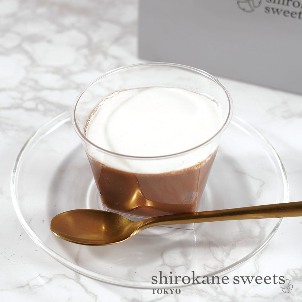 shirokane sweets TOKYO 白金プラチナクリームプリン(ショコラ)(3個入)/白金スイーツ(シロカネスイーツ)