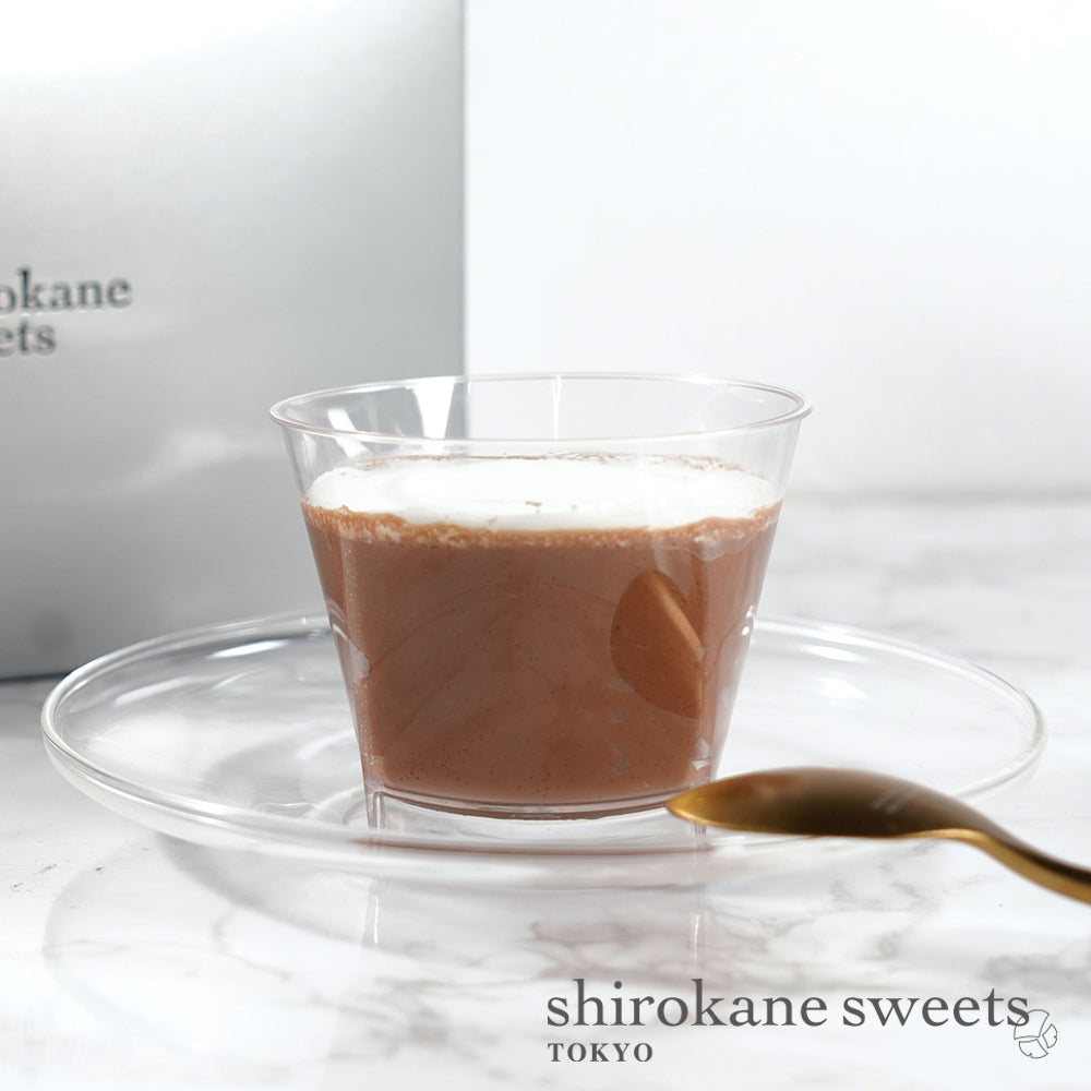 shirokane sweets TOKYO 白金プラチナクリームプリン(ショコラ)(3個入)/白金スイーツ(シロカネスイーツ)