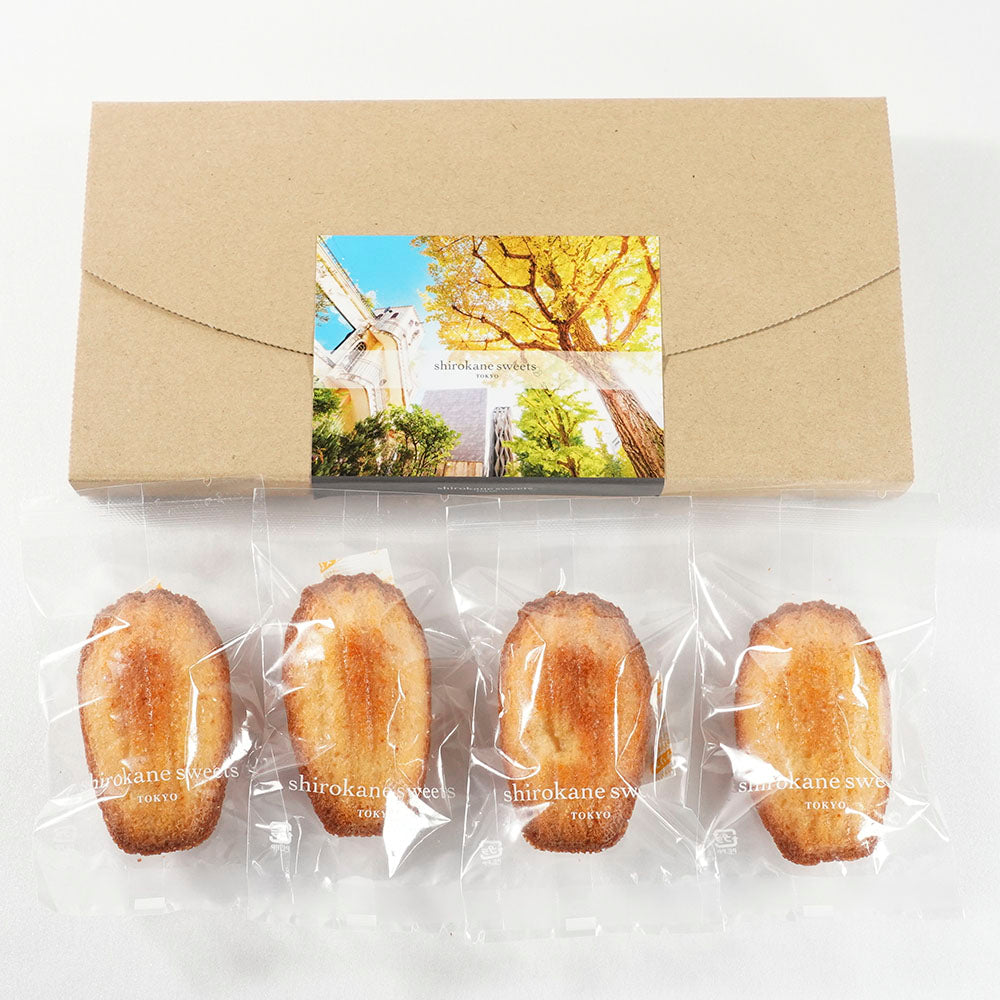 【送料込】白金マドレーヌ 4個入（ポスト投函・配送日時指定不可）