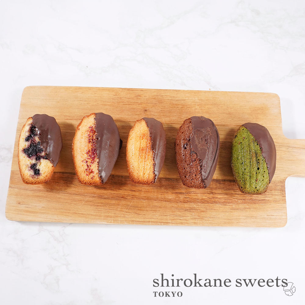 「送料無料」shirokane sweets TOKYO 白金ショコラマドレーヌ（ベリー）　4個入（ポスト投函・配送日時指定不可）／HAPPY BITHDAY シール付