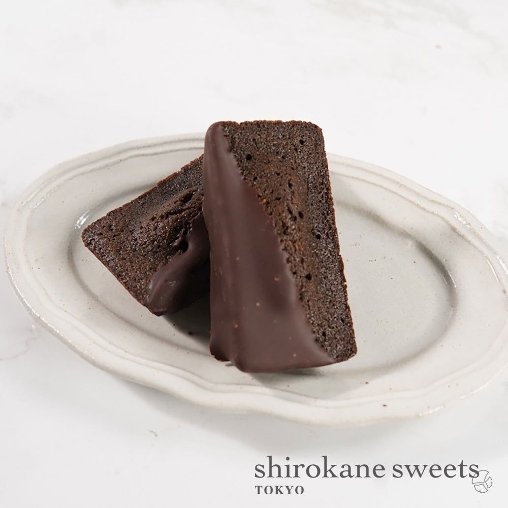 「送料無料」shirokane sweets TOKYO 白金ショコラフィナンシェ（ほうじ茶）　５個入（ポスト投函・配送日時指定不可）／GIFT FOR YOU シール付