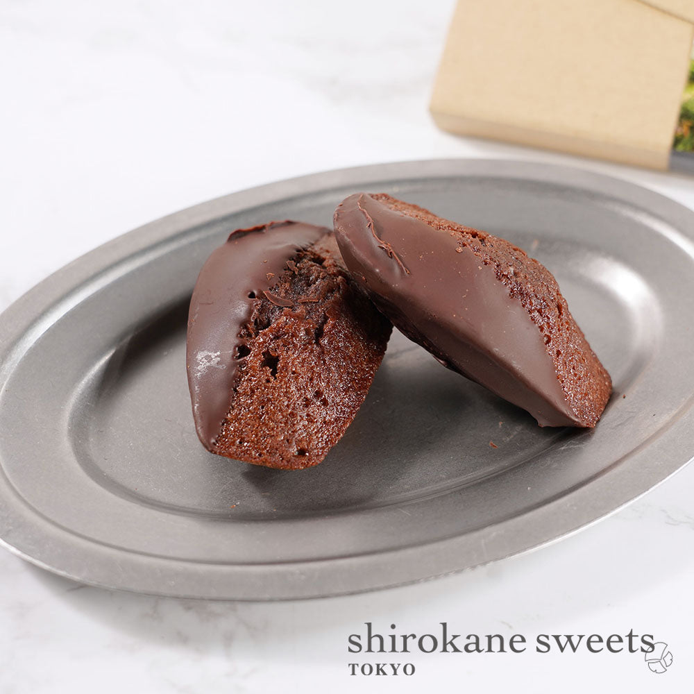 「送料無料」shirokane sweets TOKYO 白金ショコラマドレーヌ（ミックス）　4個入（ポスト投函・配送日時指定不可）／HAPPY BITHDAY シール付