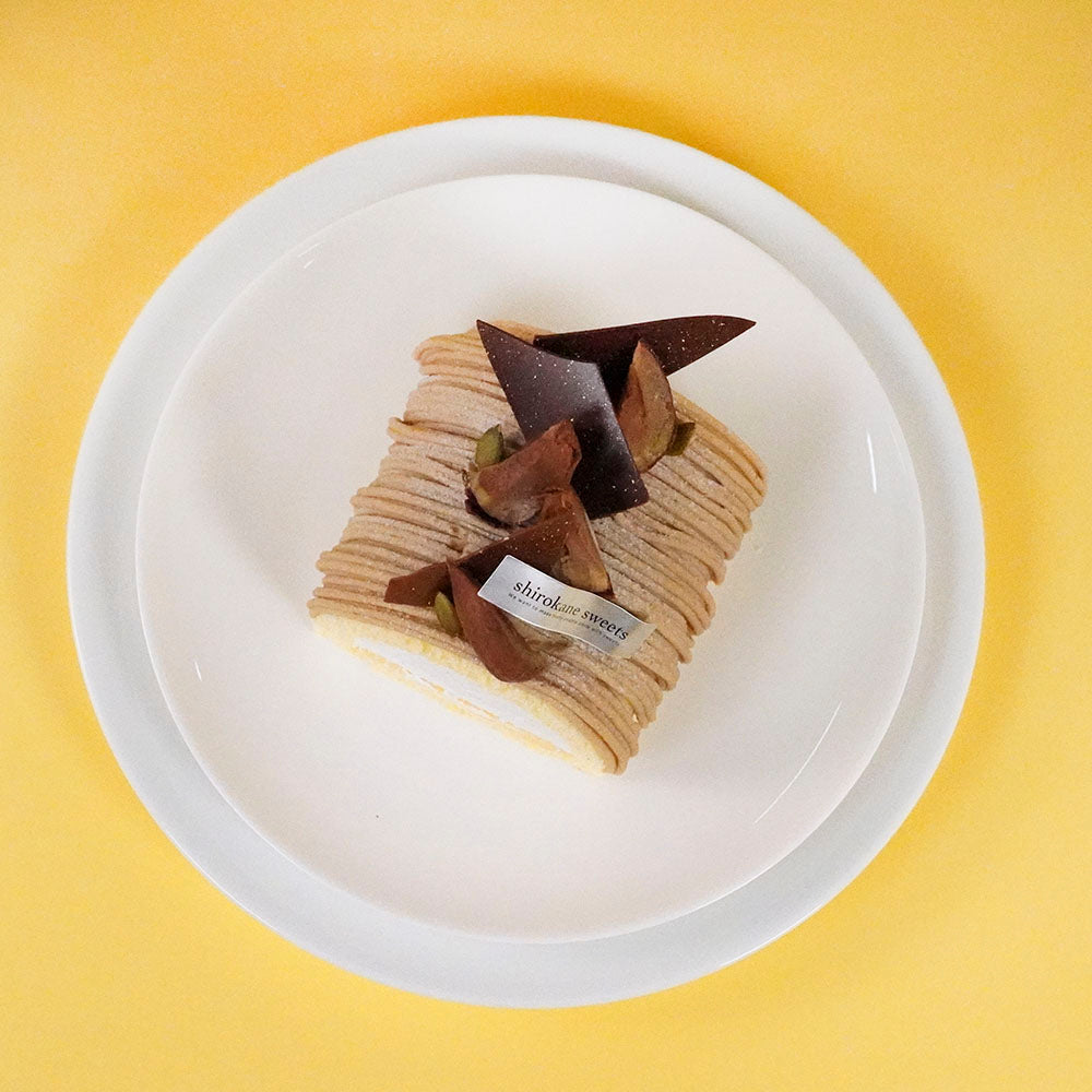 白金モンブランロール（和栗） 　ハーフ