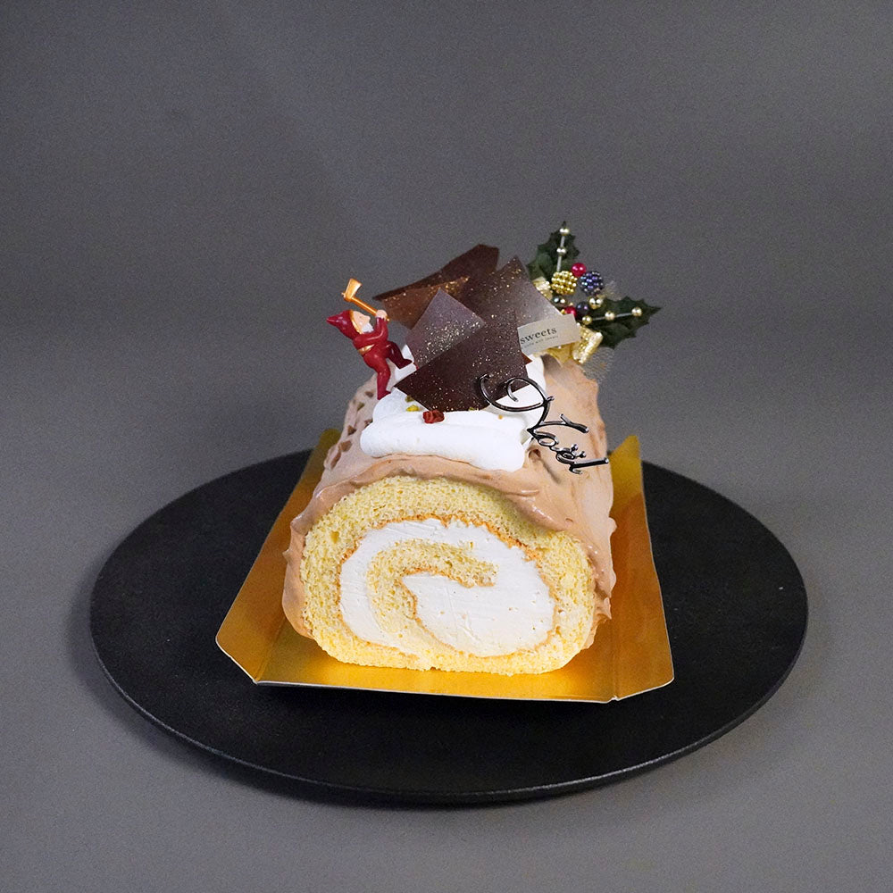 X'mas)白金プレミアムジャージーブッシュドノエル（ショコラ）