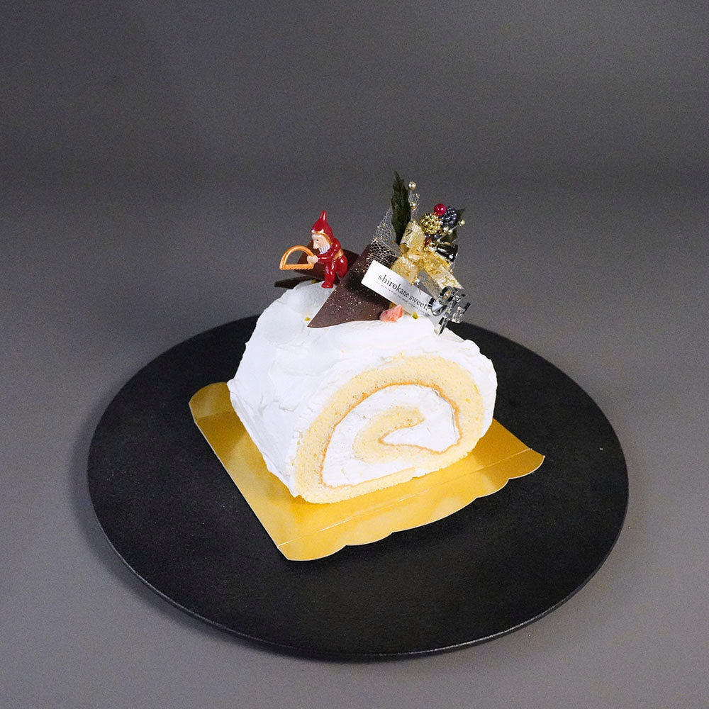 X'mas)白金プレミアムジャージーブッシュドノエル（プレーン）　ハーフ