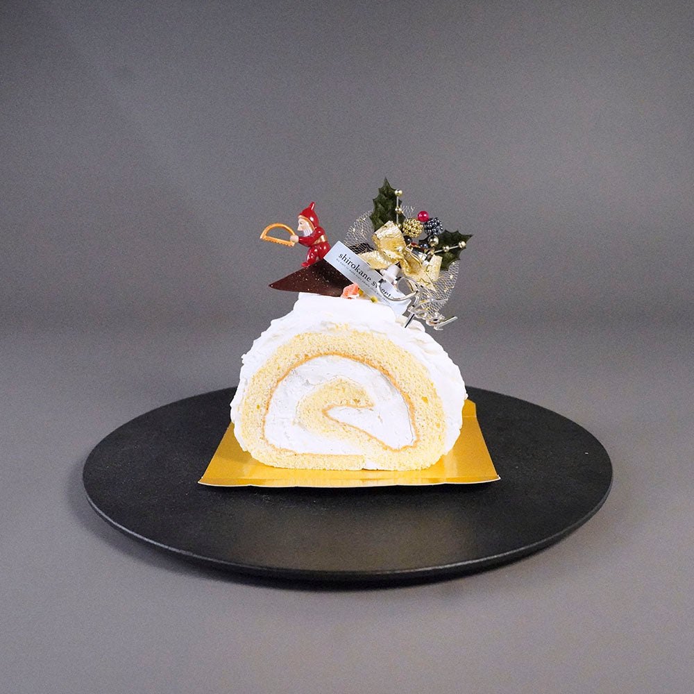 X'mas)白金プレミアムジャージーブッシュドノエル（プレーン）　ハーフ
