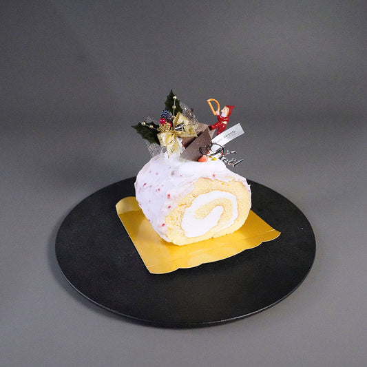 X'mas)白金プレミアムジャージーブッシュドノエル（苺）　ハーフ