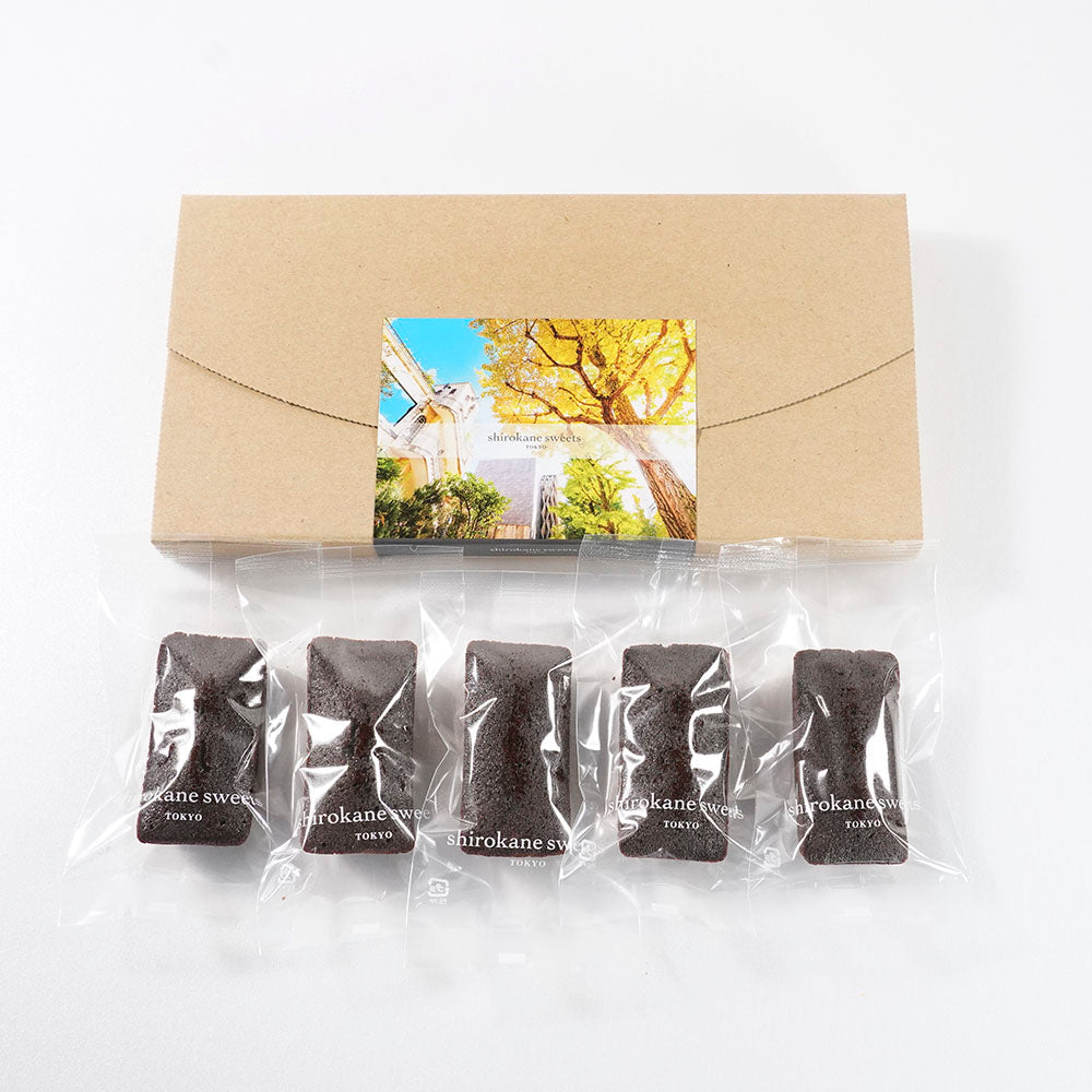 【送料込】白金フィナンシェ（ほうじ茶）5個入（ポスト投函・配送日時指定不可）