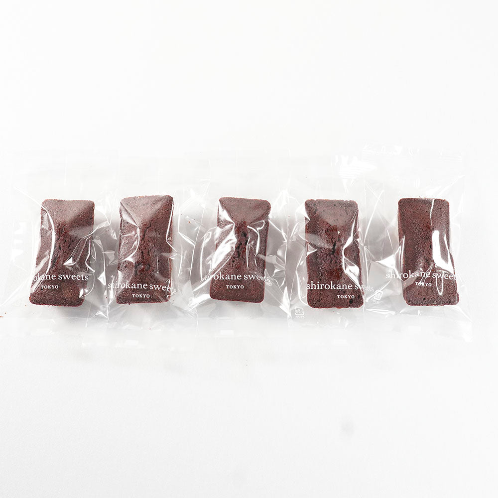 【送料込】白金フィナンシェ（ショコラ）5個入（ポスト投函・配送日時指定不可）