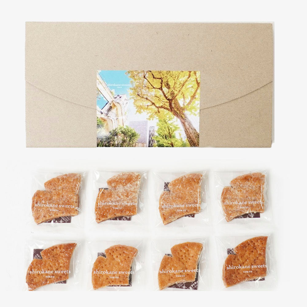 【送料無料】platinum leaf pie／白金リーフパイ　8個（ポスト投函・配送日時指定不可）