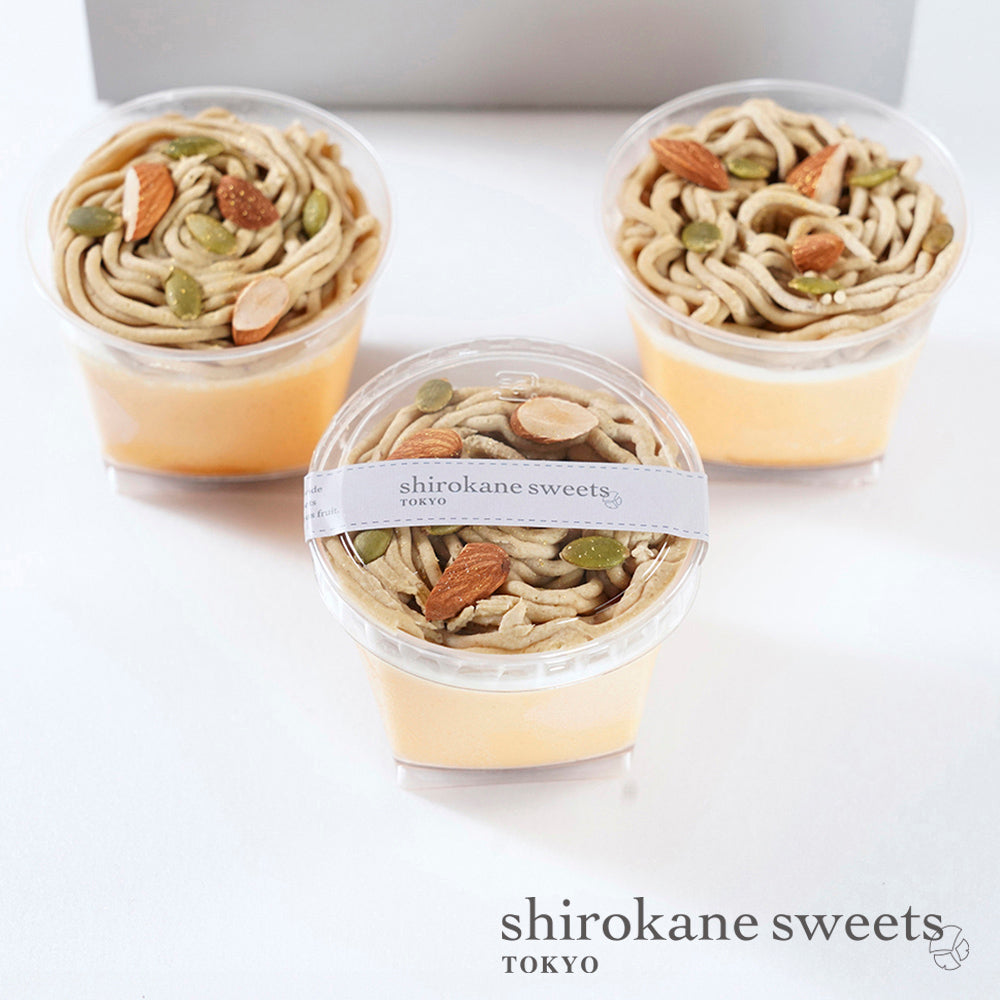 shirokane sweets TOKYO 白金モンブランプリン（和栗＆ナッツ）　３個入